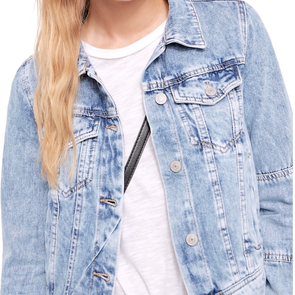 Free People Rumors Denim Jean Jacket - Picture 3 of 9
